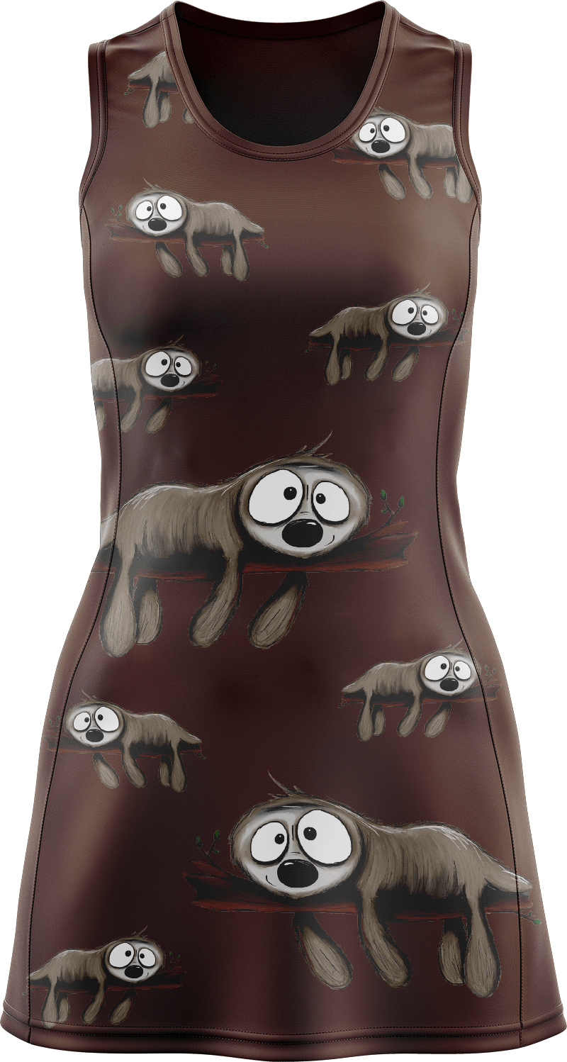 Snoozy Sloth Ladies Mini Dress