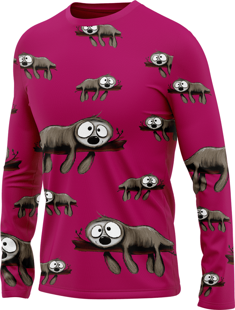 Snoozy Sloth Rash Shirt Long Sleeve