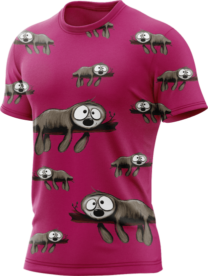 Snoozy Sloth Rash T-Shirt Short Sleeve - fungear.com.au