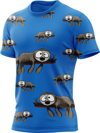 Snoozy Sloth Rash T-Shirt Short Sleeve - fungear.com.au