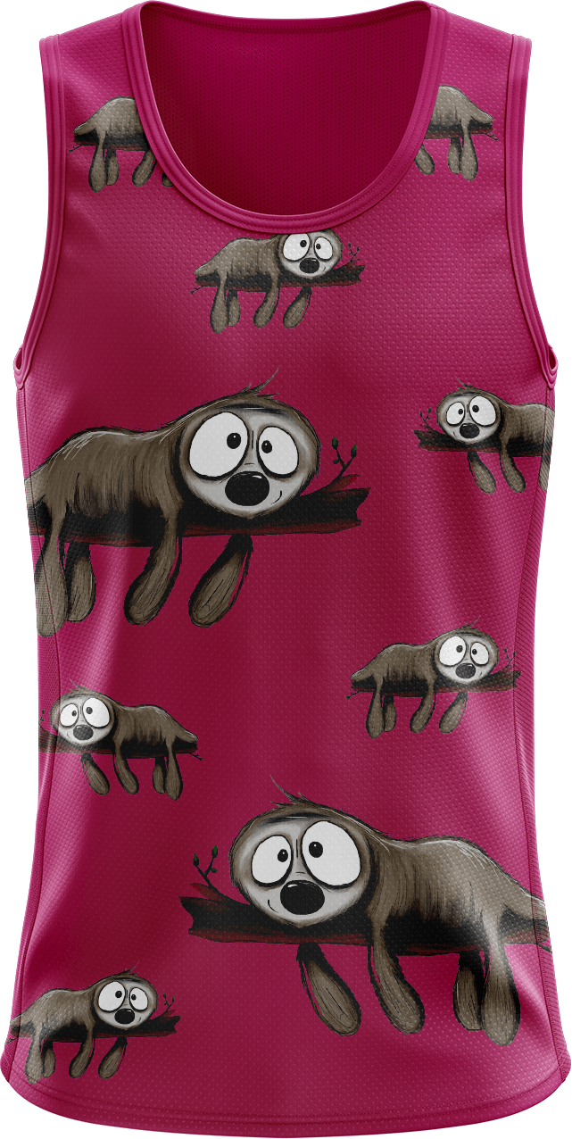 Snoozy Sloth Singlets - fungear.com.au