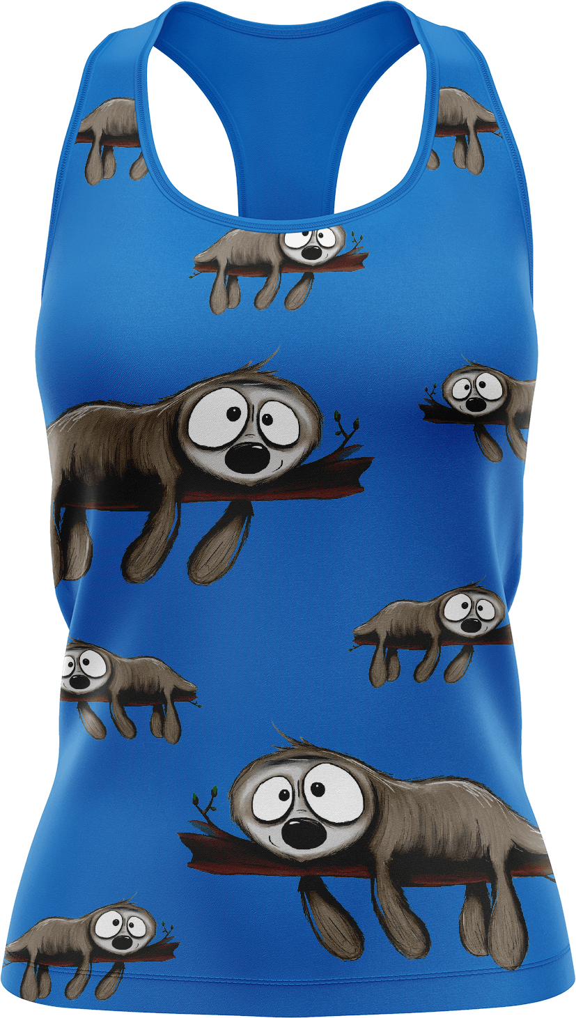 Snoozy Sloth Singlets - fungear.com.au