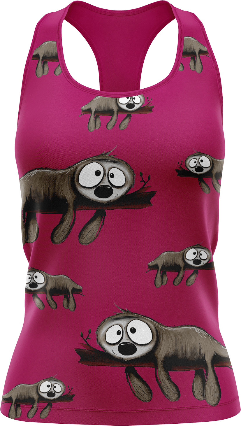 Snoozy Sloth Singlets - fungear.com.au