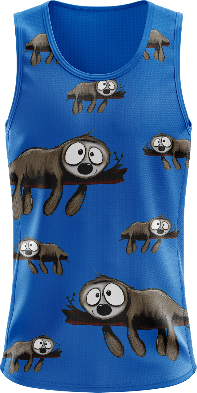 Snoozy Sloth Singlets - fungear.com.au