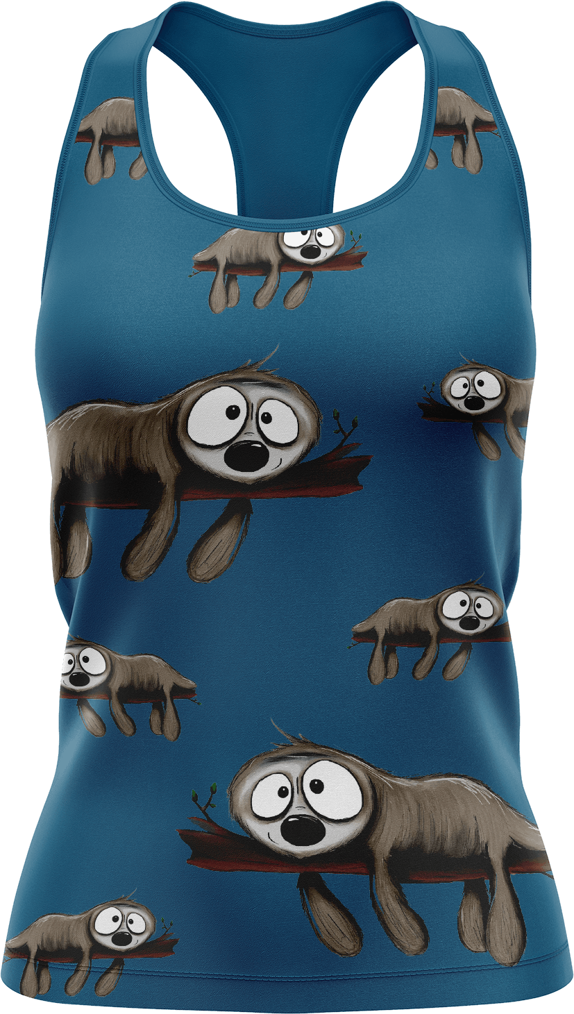 Snoozy Sloth Singlets - fungear.com.au