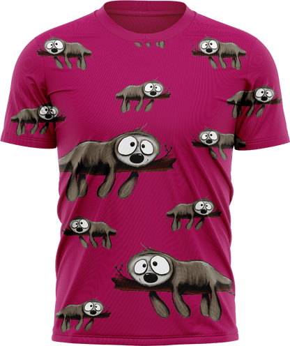 Snoozy Sloth T shirts - fungear.com.au