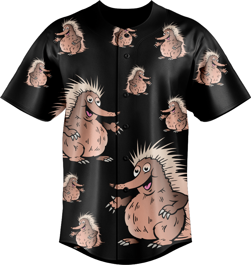 Spunky Echidna Baseball Jerseys - fungear.com.au