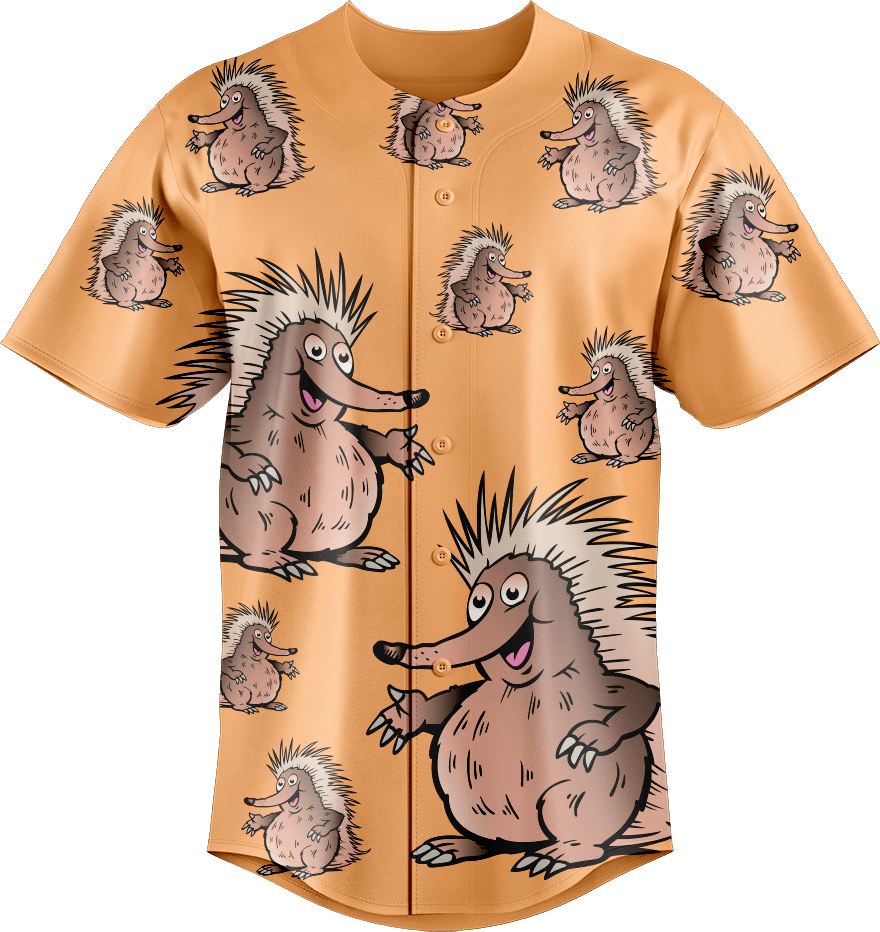 Spunky Echidna Baseball Jerseys - fungear.com.au