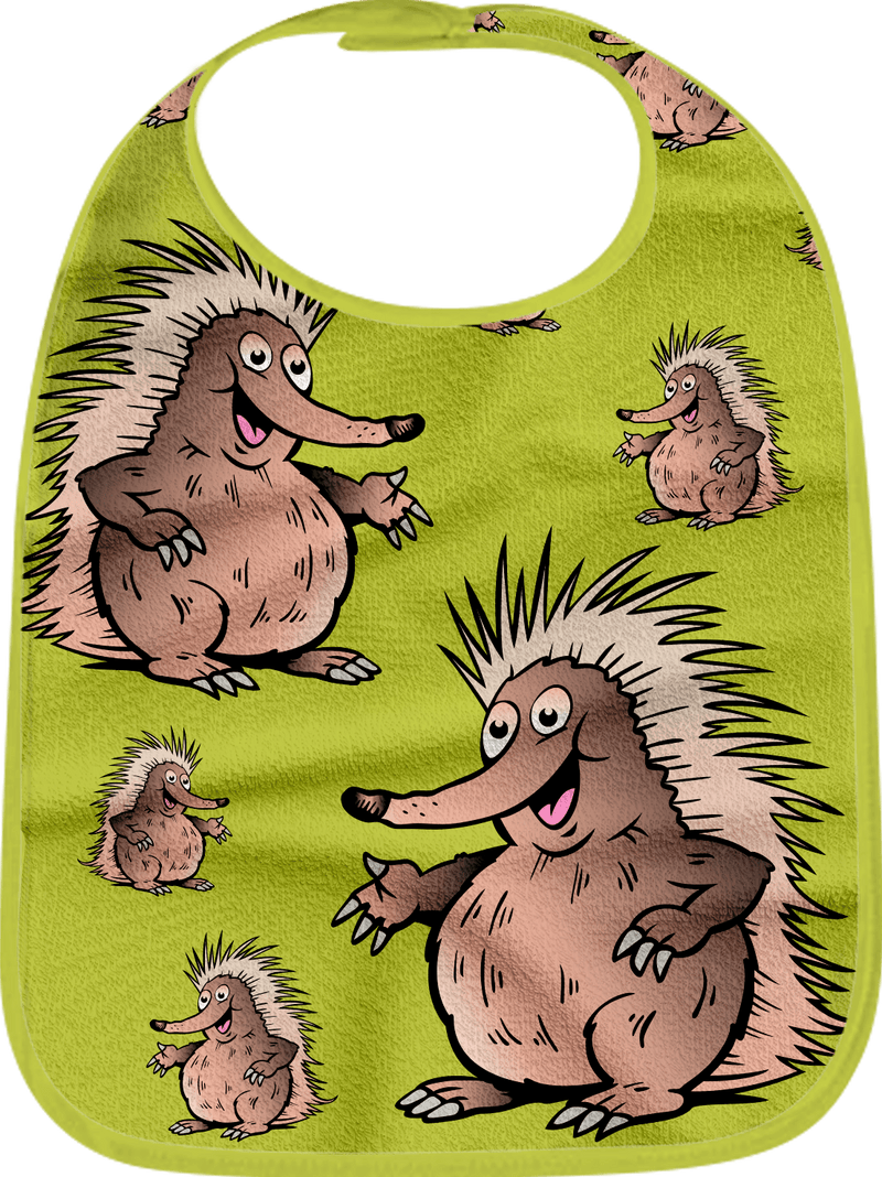 Spunky Echidna Bibs
