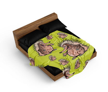 Spunky Echidna Doona + Pillow - fungear.com.au