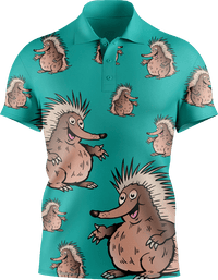 Spunky Echidna Men's Short Sleeve Polo 3