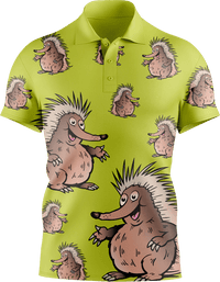 Spunky Echidna Men's Short Sleeve Polo 2