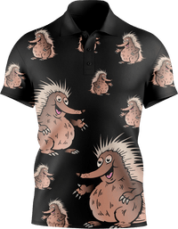Spunky Echidna Men's Short Sleeve Polo 4