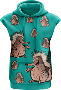 Spunky Echidna Sleeveless Hoodie 1