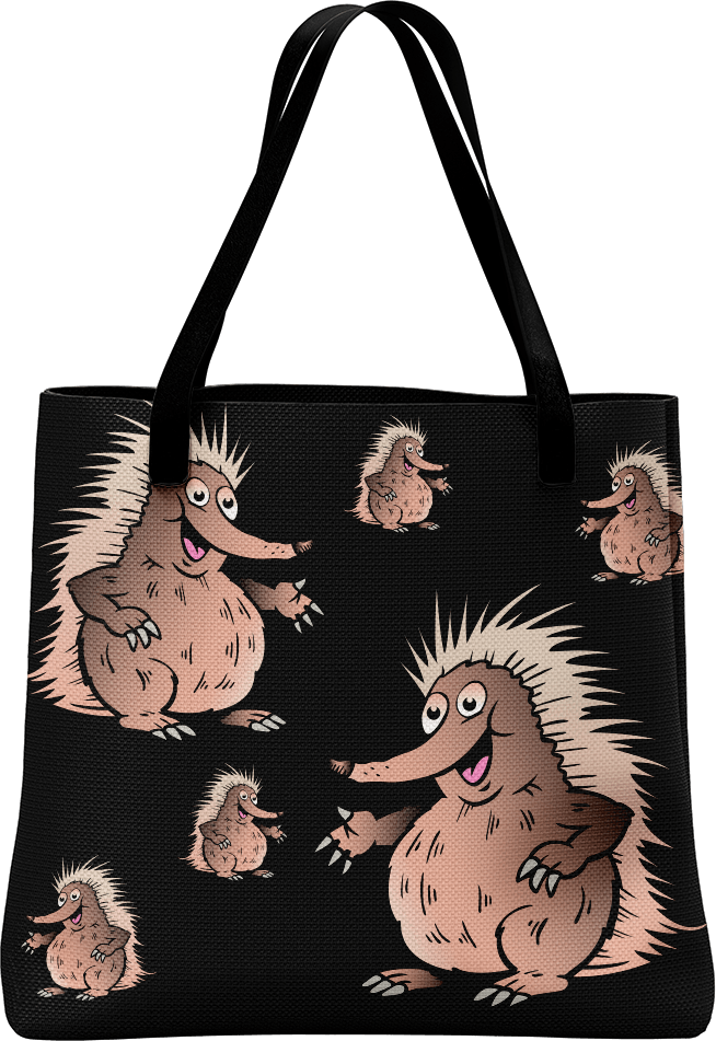 Spunky Echidna Tote Bag - fungear.com.au