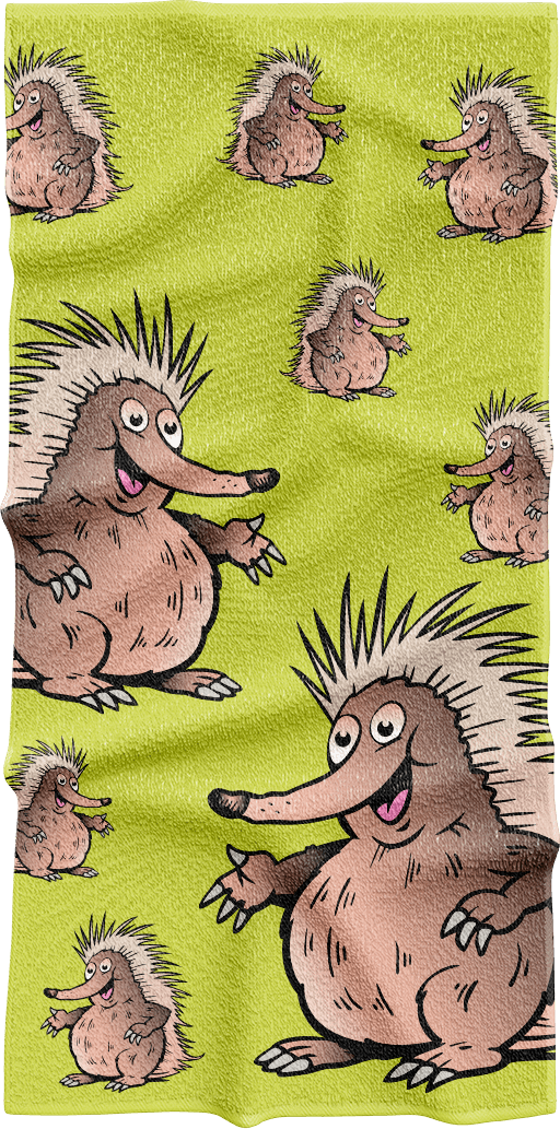 Spunky Echidna Towels - fungear.com.au