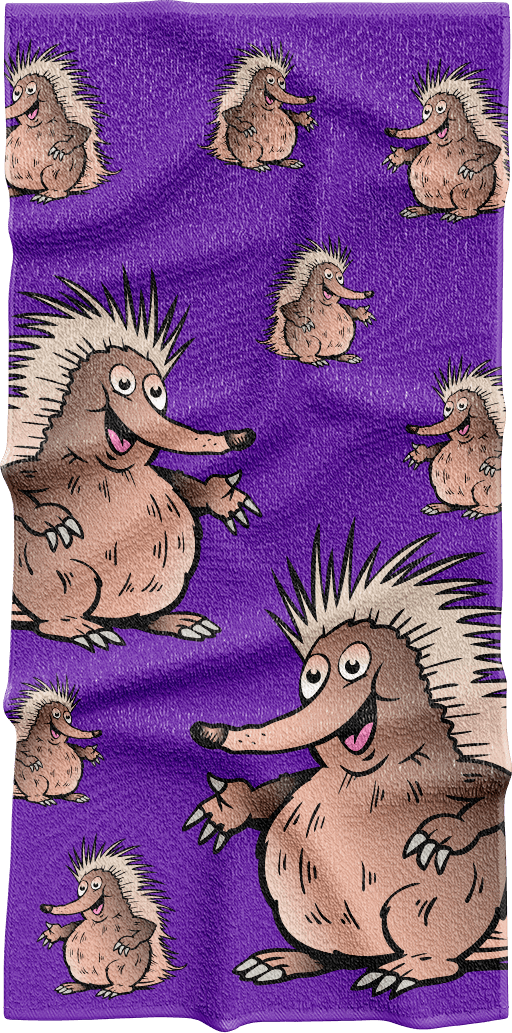 Spunky Echidna Towels - fungear.com.au