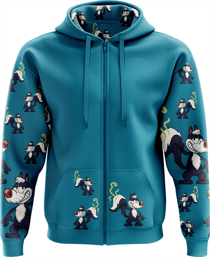 Stinky Skunk Full Zip Hoodies Jacket - fungear.com.au