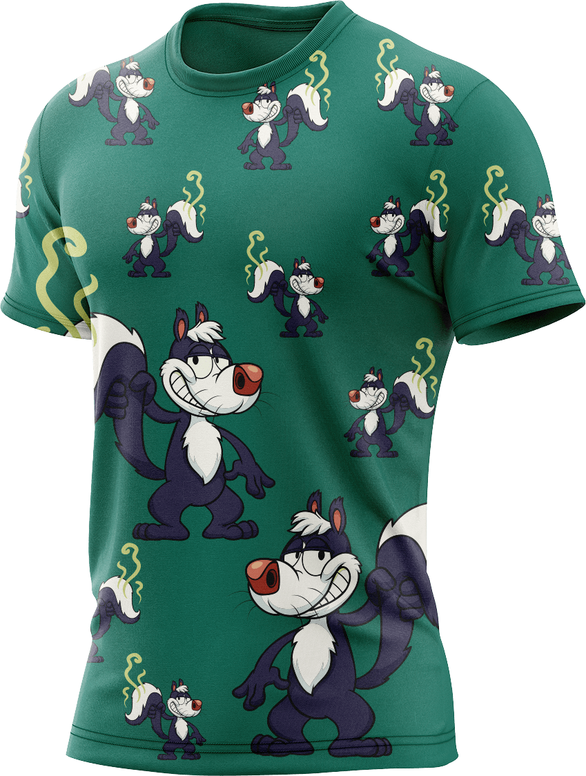 Stinky Skunk Rash Shirt Short Sleeve - fungear.com.au