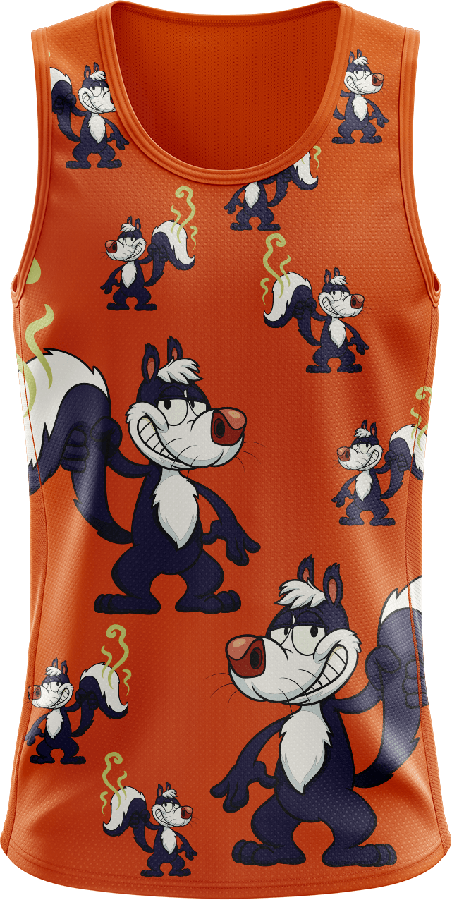 Stinky Skunk Singlets - fungear.com.au