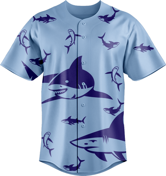 Swim with Sharks Baseball Jerseys - fungear.com.au