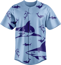 Swim with Sharks Baseball Jerseys 1