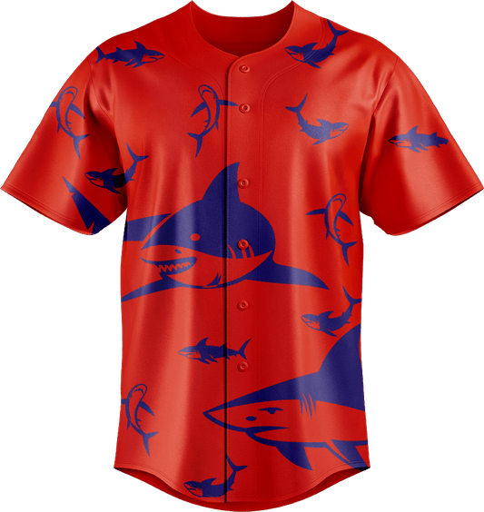 Swim with Sharks Baseball Jerseys - fungear.com.au