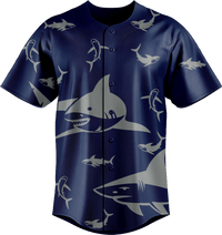 Swim with Sharks Baseball Jerseys 4