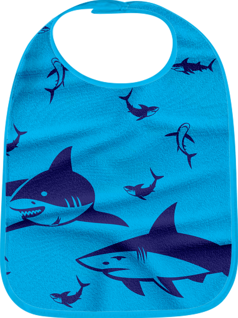 Swim with Sharks Bibs
