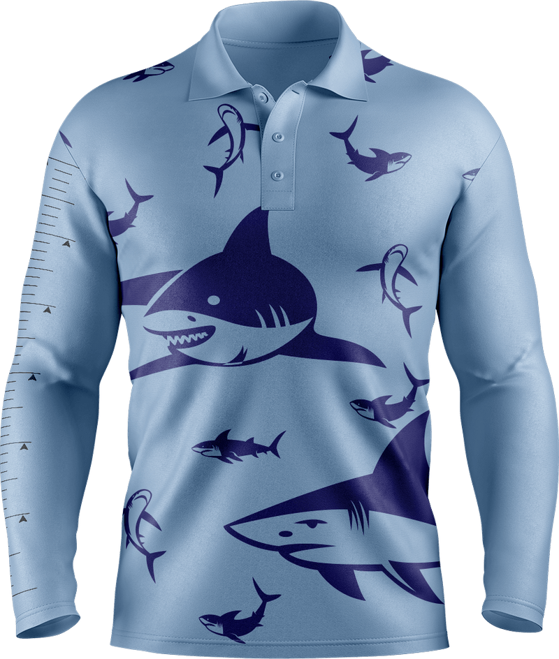 Swim with Sharks Fishing Shirts