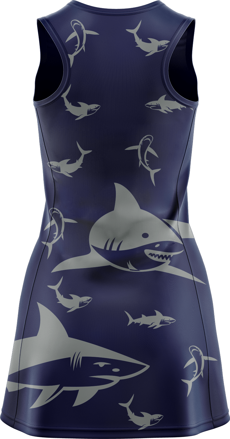Swim With Sharks Ladies Mini Dress - fungear.com.au