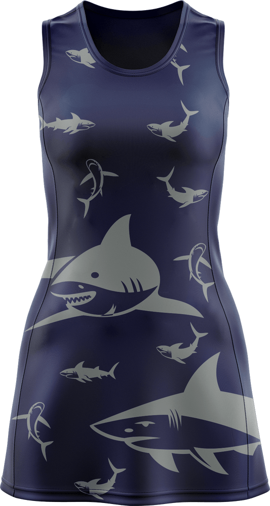 Swim With Sharks Ladies Mini Dress - fungear.com.au