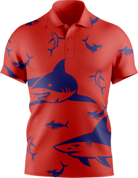 Swim With Sharks Men's Short Sleeve Polo 4