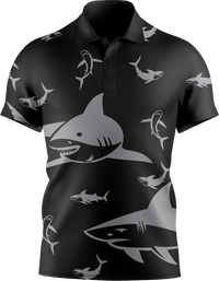 Swim With Sharks Men's Short Sleeve Polo 3