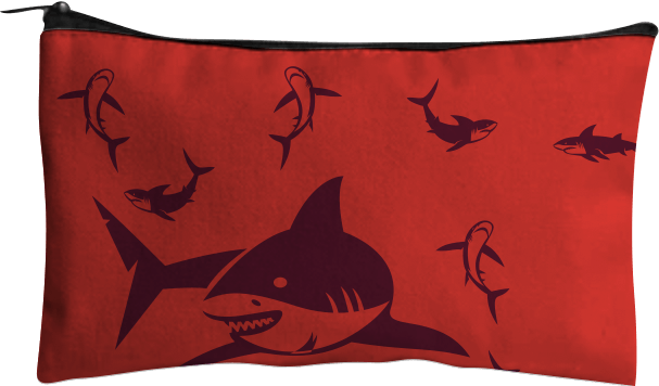 Swim with Sharks Pencil Case - fungear.com.au