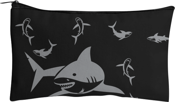 Swim with Sharks Pencil Case