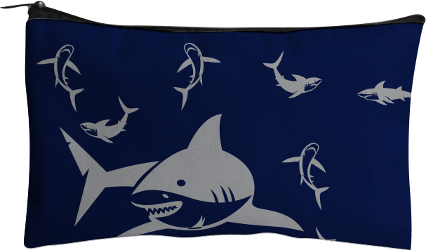 Swim with Sharks Pencil Case - fungear.com.au