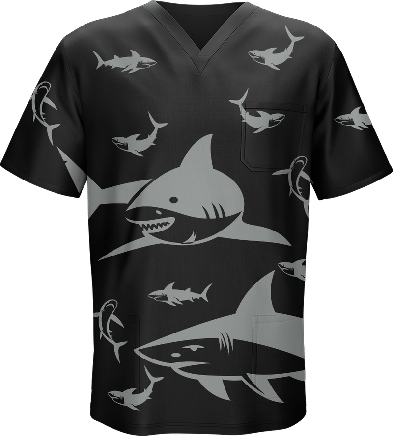 Swim with Sharks Scrubs Clearance