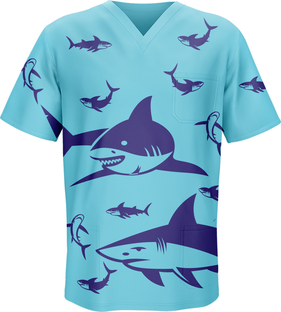 Swim with Sharks Scrubs - fungear.com.au