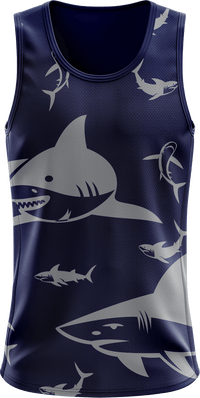 Swim with Sharks Singlets 1