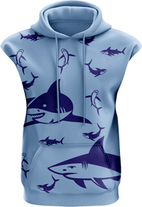 Swim With Sharks Sleeveless Hoodie 3