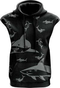 Swim With Sharks Sleeveless Hoodie 2