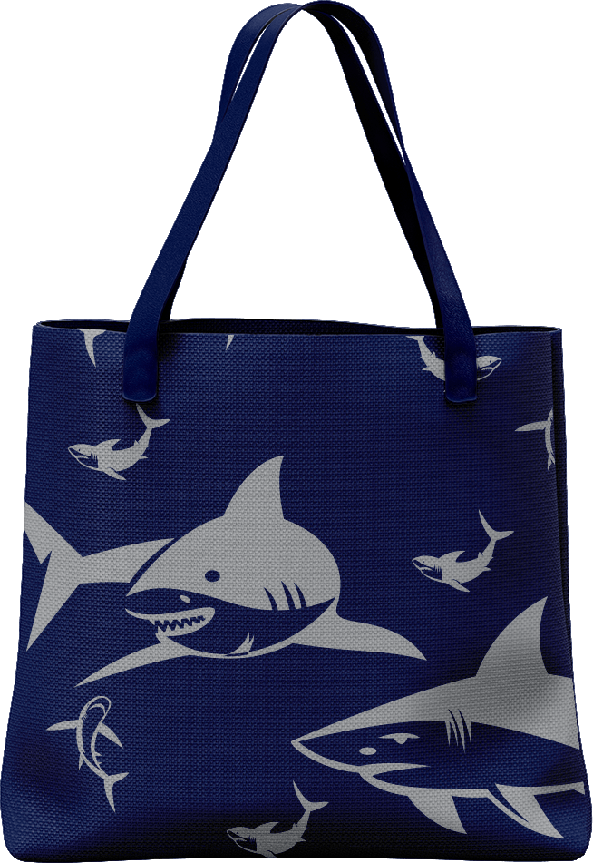 Swim With Sharks Tote Bag