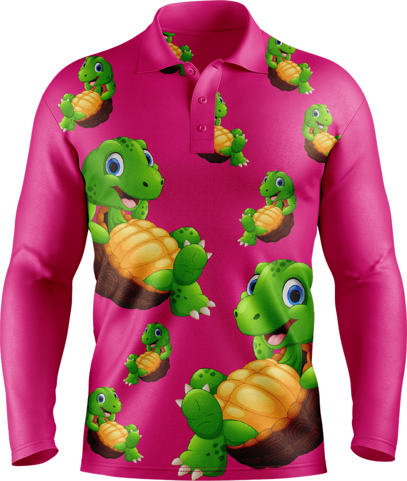 Top Turtle Men's Long Sleeve Polo