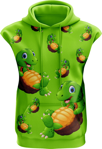 Top Turtle Sleeveless Hoodie - fungear.com.au