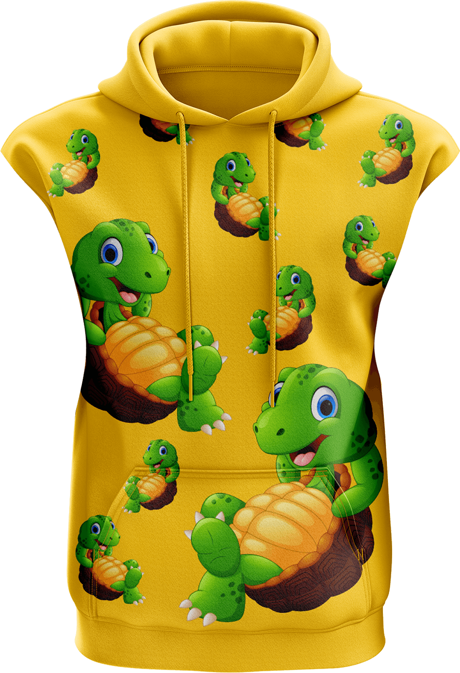 Top Turtle Sleeveless Hoodie - fungear.com.au