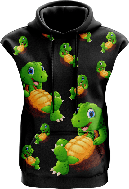 Top Turtle Sleeveless Hoodie - fungear.com.au