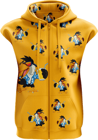 Trendy Toucan Full Zip Sleeveless Hoodie Jackets 1
