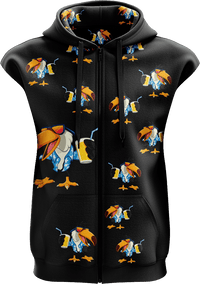 Trendy Toucan Full Zip Sleeveless Hoodie Jackets 4