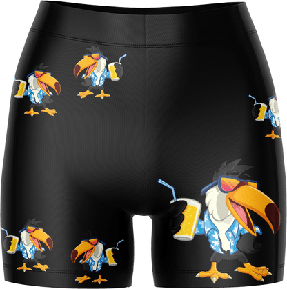 Trendy Toucan Ladies Gym Shorts - fungear.com.au